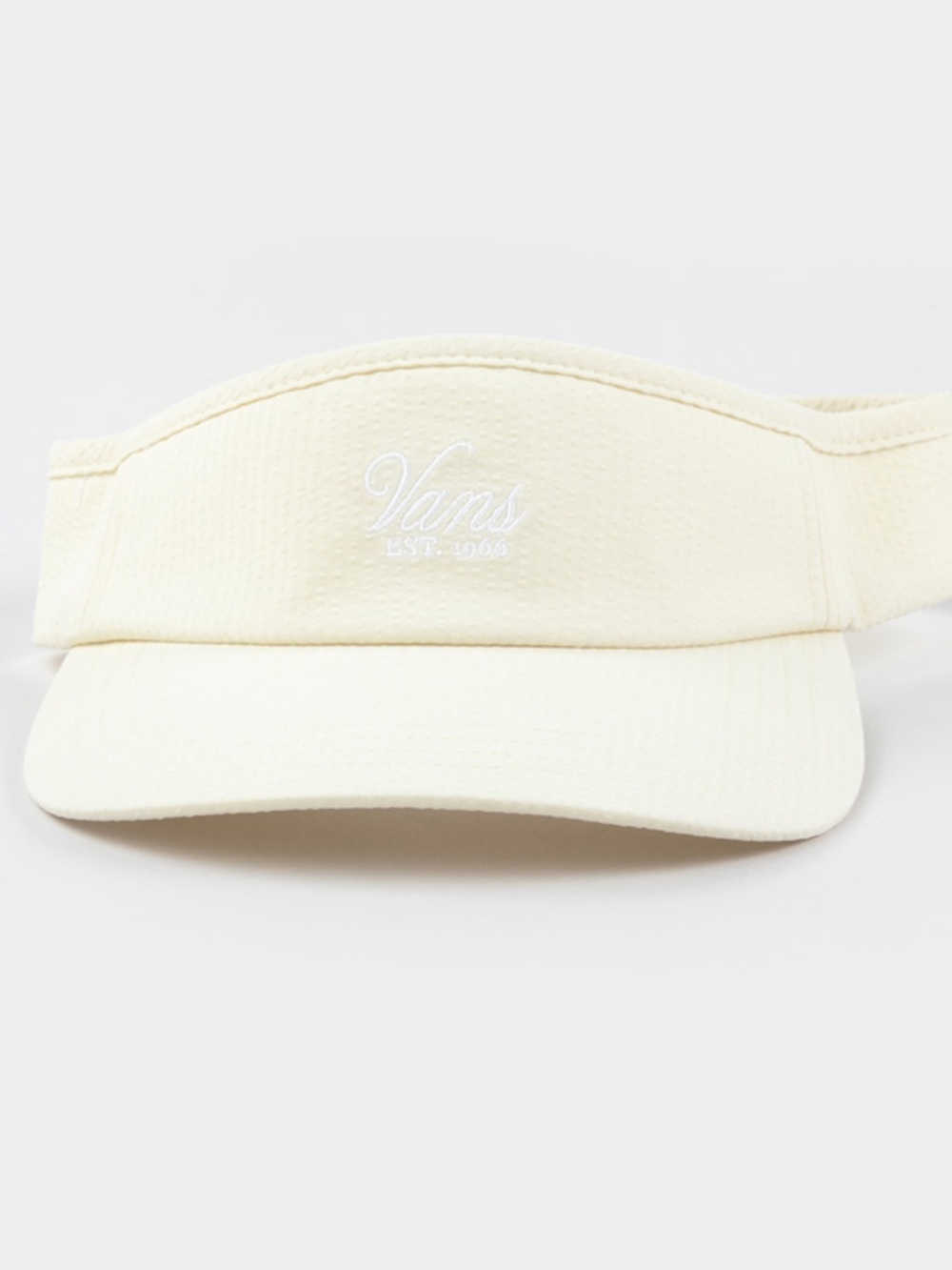 Vans Women's Cream Embroidered Visor